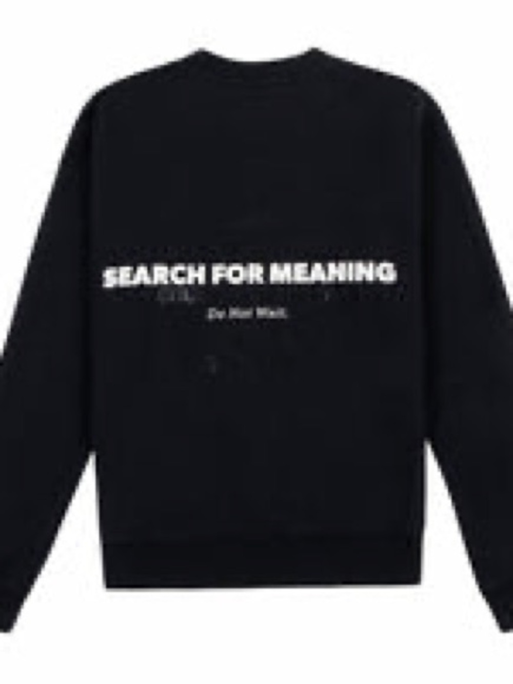 RtA Black Crewneck Sweater - Minimal Logo Detail